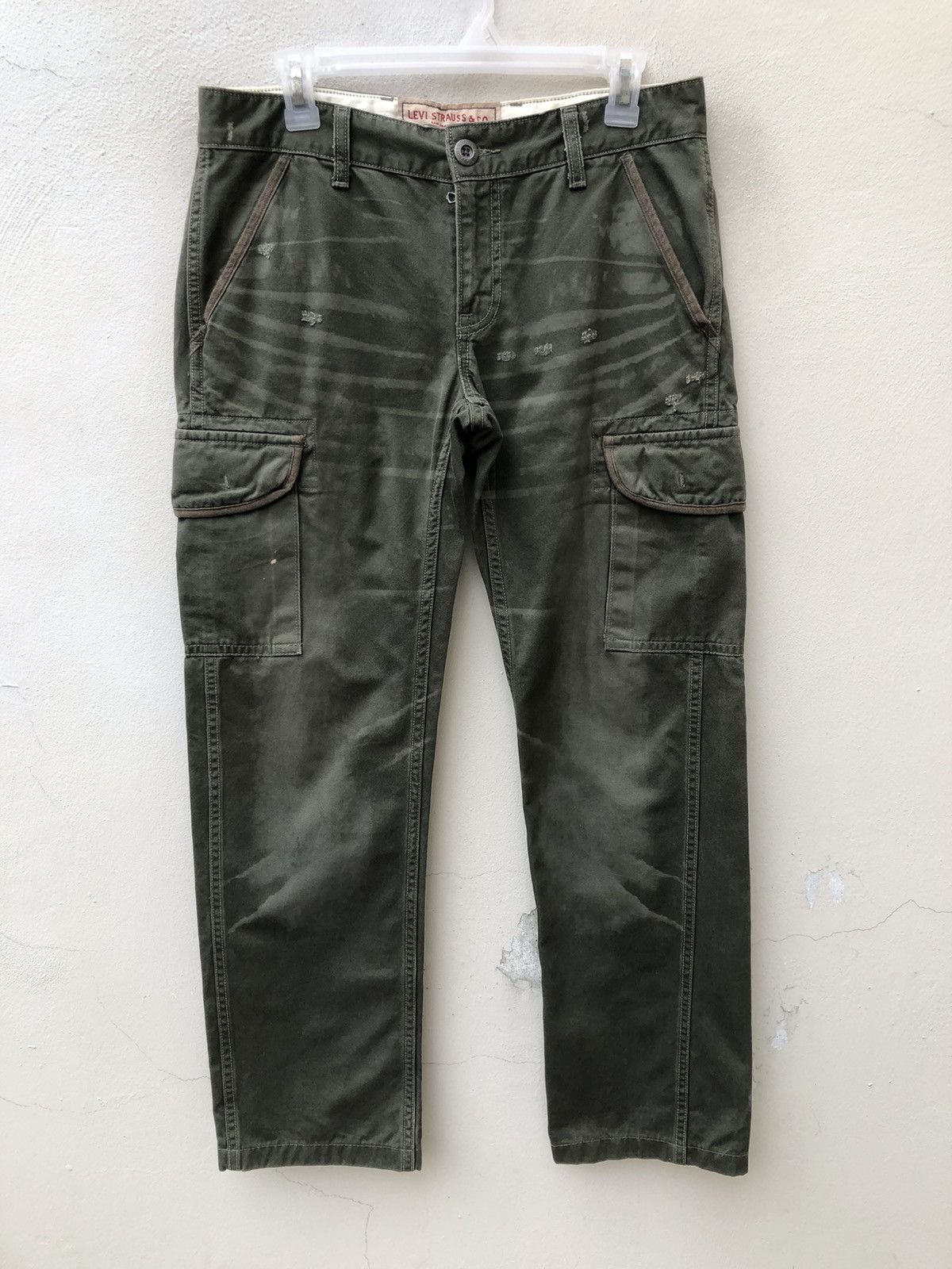 Levi's Levi's Distressed Military Style Cargo Trouser Pant Size US 30 / EU 46 - 3 Thumbnail
