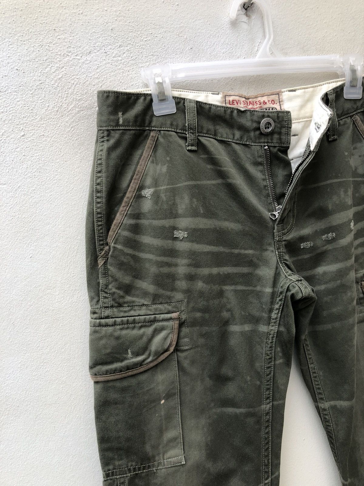 Levi's Levi's Distressed Military Style Cargo Trouser Pant Size US 30 / EU 46 - 4 Thumbnail