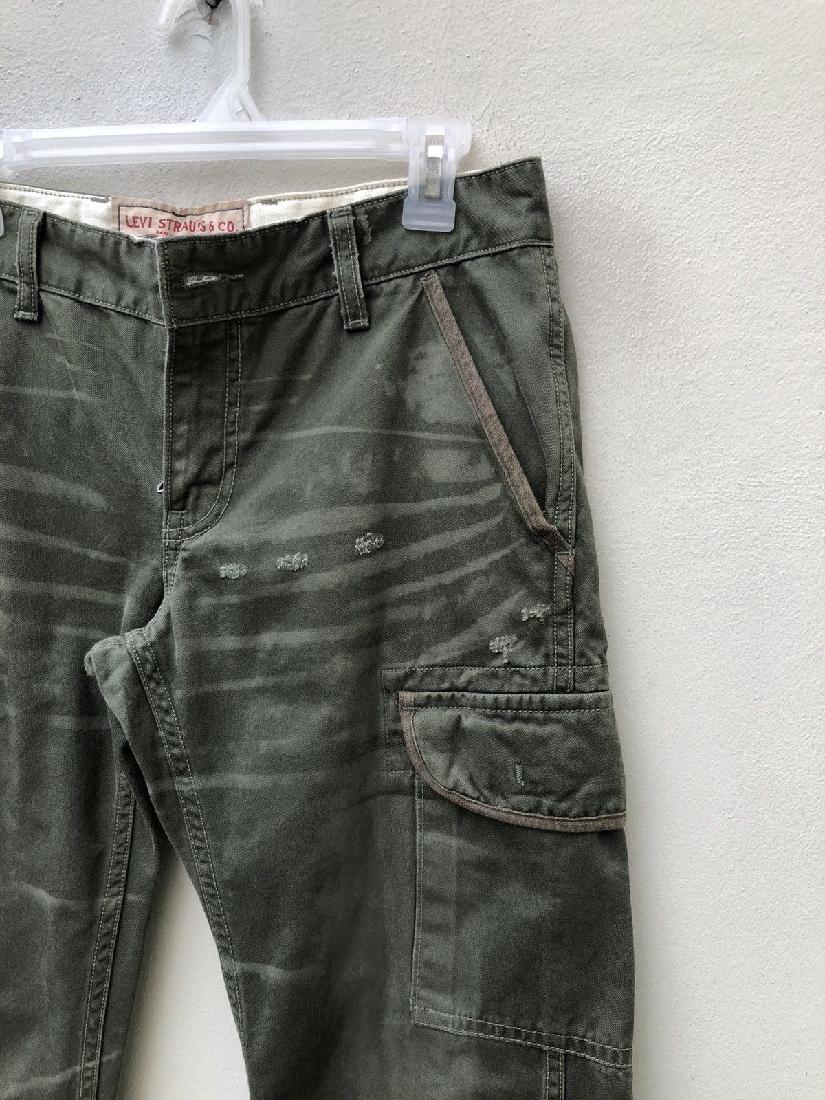 Levi's Levi's Distressed Military Style Cargo Trouser Pant Size US 30 / EU 46 - 7 Thumbnail