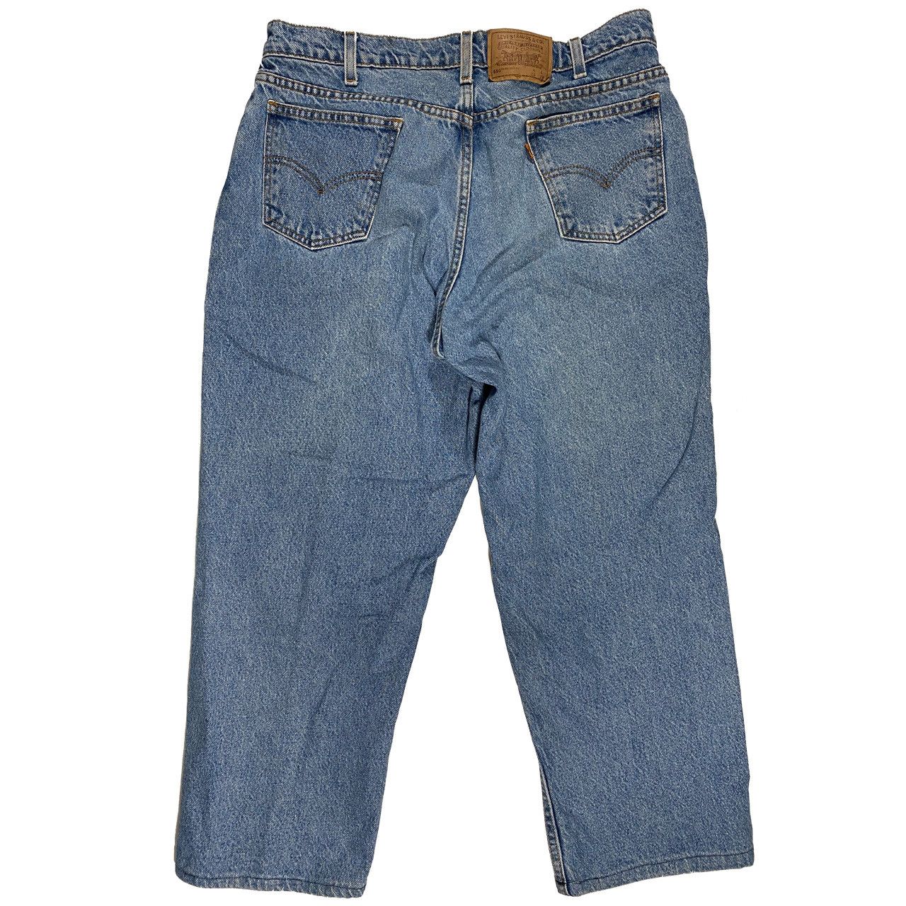 Levi's 1995 Levi's orange tab light wash Husky cropped jeans 33x25 Size US 33 - 2 Thumbnail