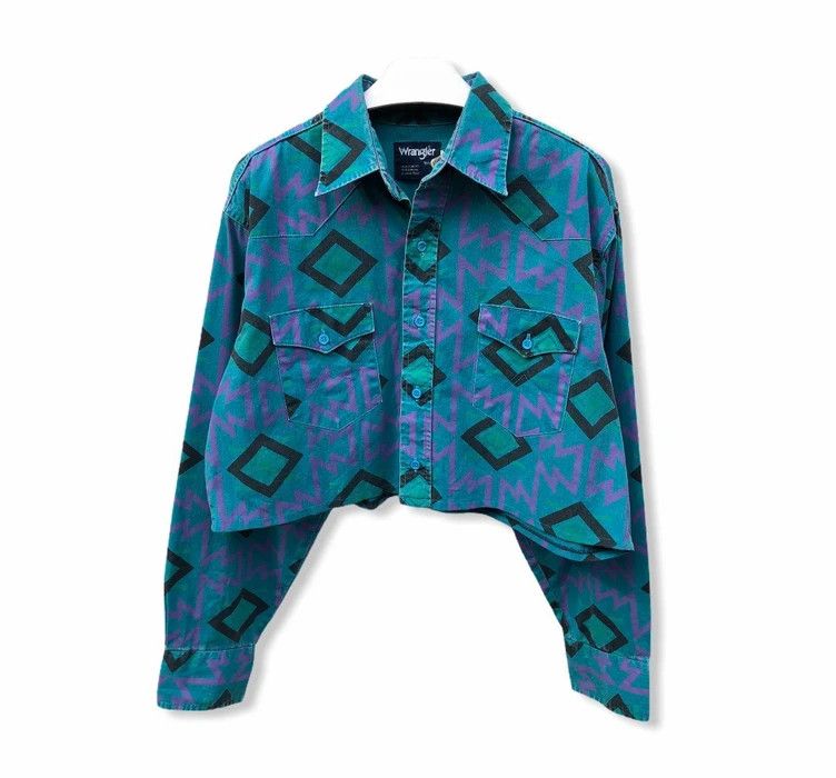 Cowboy Equipment Vintage Wrangler Navajo Desingn Trucker Jacket Size US S / EU 44-46 / 1 - 1 Thumbnail