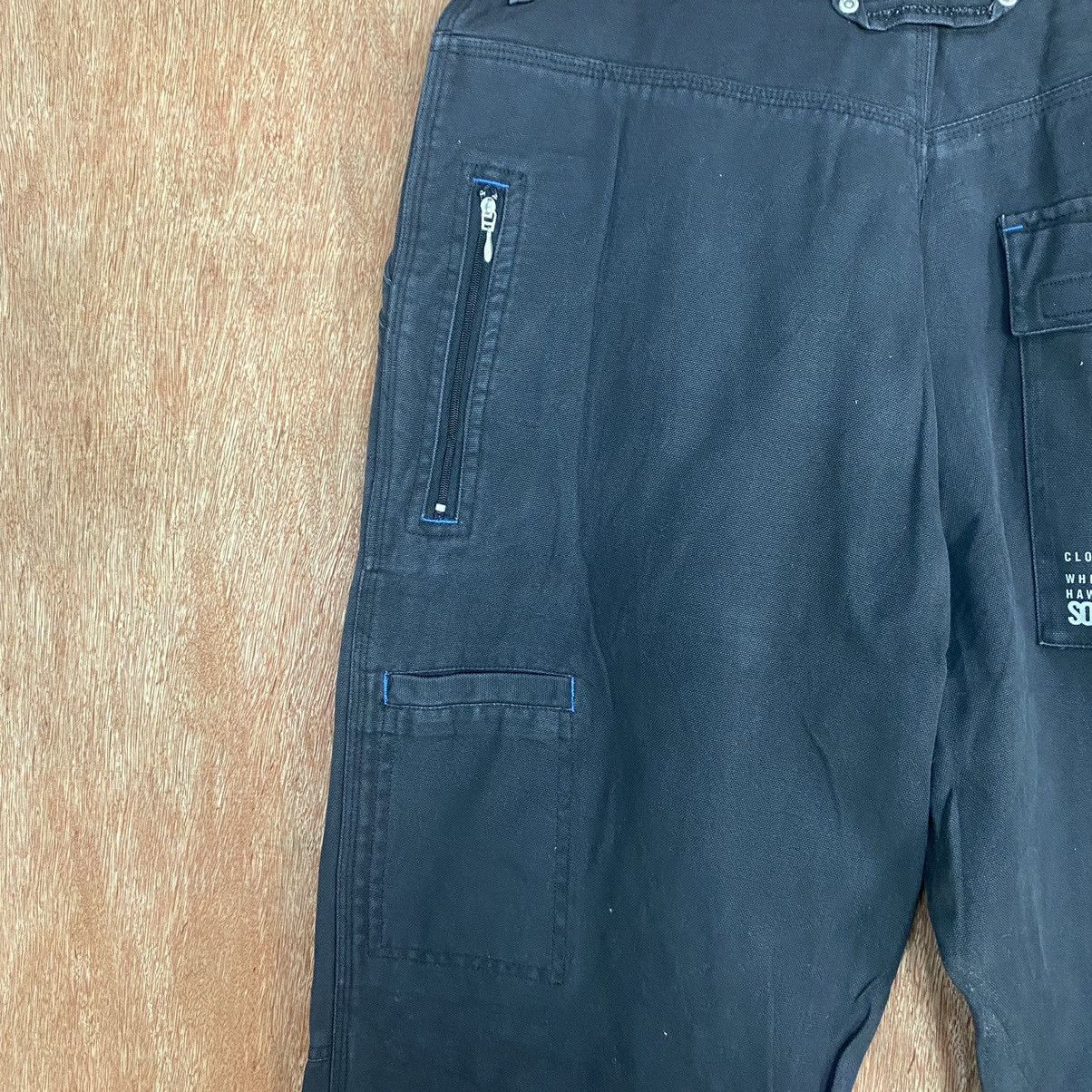 Japanese Brand DL Soljah Black Multipocket Cargo Pants #1964 Size US 32 / EU 48 - 14 Thumbnail