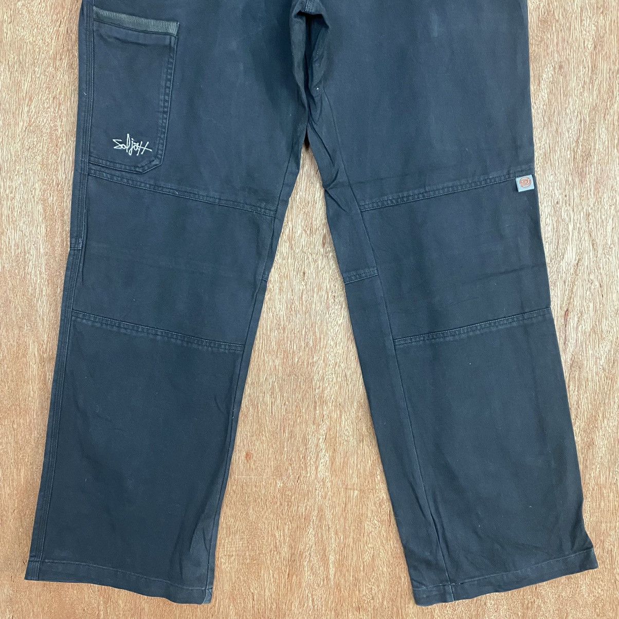 Japanese Brand DL Soljah Black Multipocket Cargo Pants #1964 Size US 32 / EU 48 - 3 Thumbnail