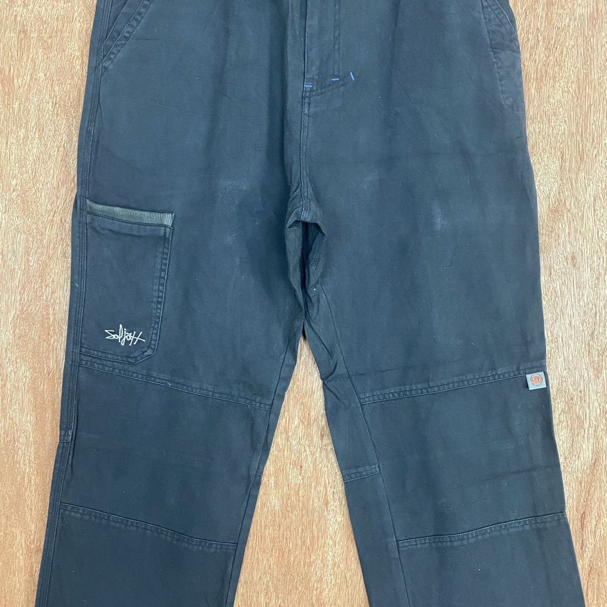 Japanese Brand DL Soljah Black Multipocket Cargo Pants #1964 Size US 32 / EU 48 - 4 Thumbnail