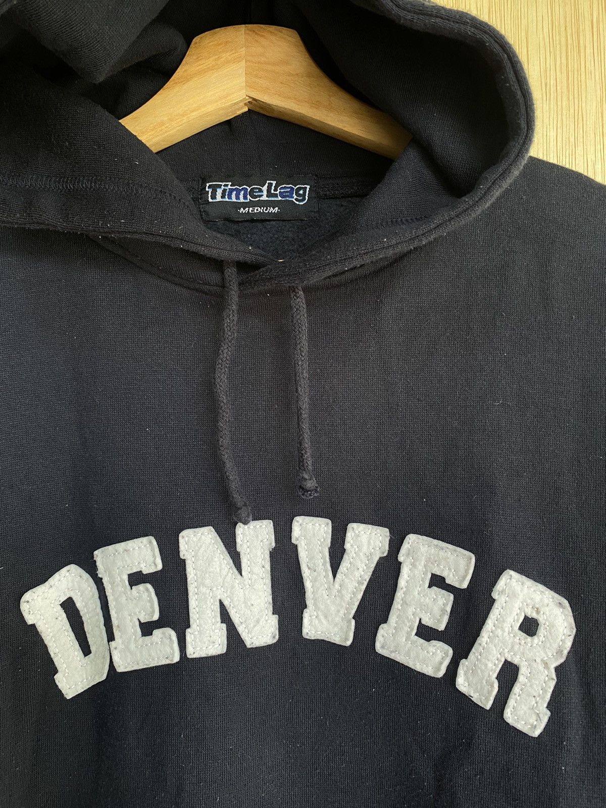 Designer × Japanese Brand Japan Time Lag Denver Spell-out Patch Hoodie Size US M / EU 48-50 / 2 - 2 Thumbnail