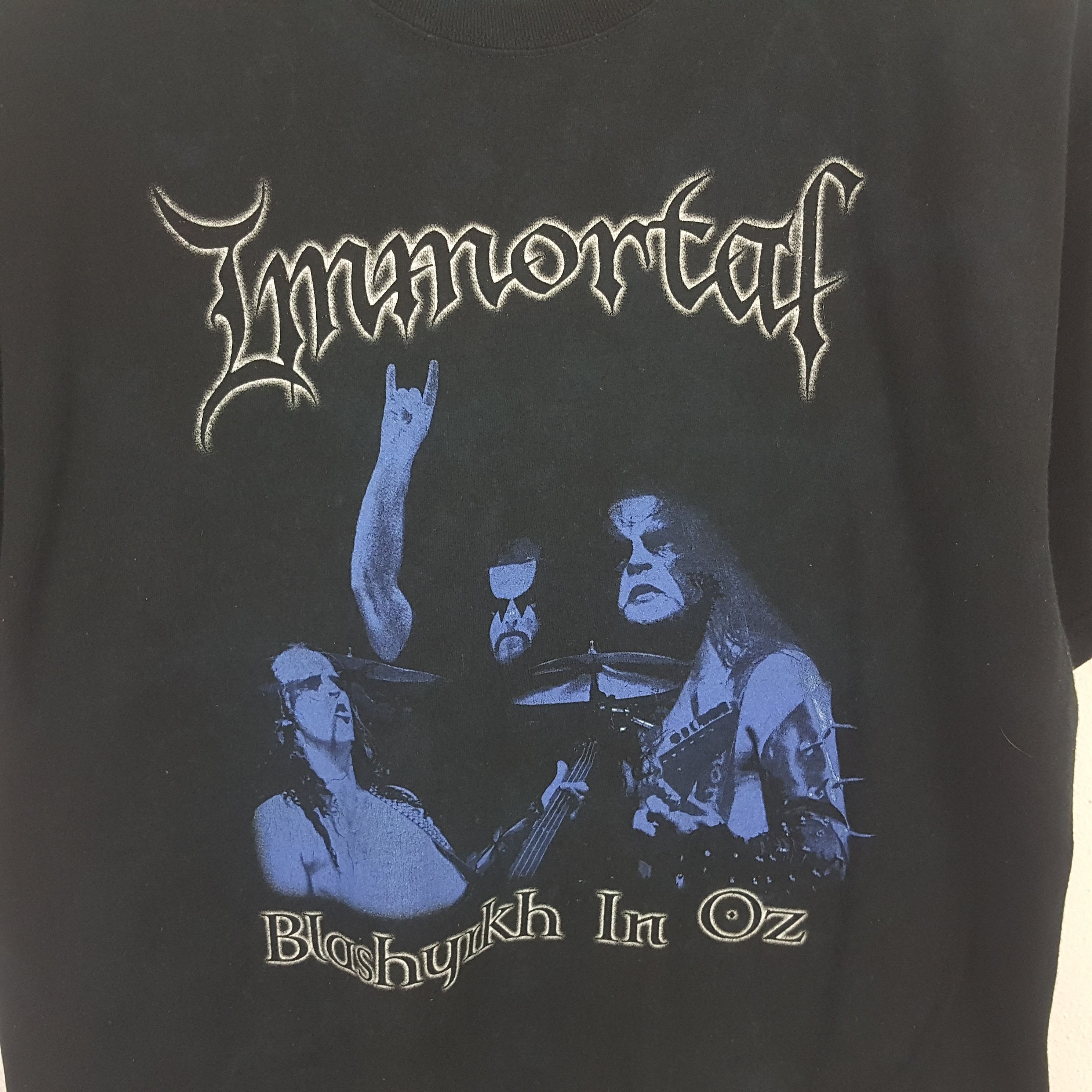 Band Tees × Vintage Vintage IMMORTAL Norwegian Black Black Metal Band Tshirt Size US XL / EU 56 / 4 - 2 Thumbnail