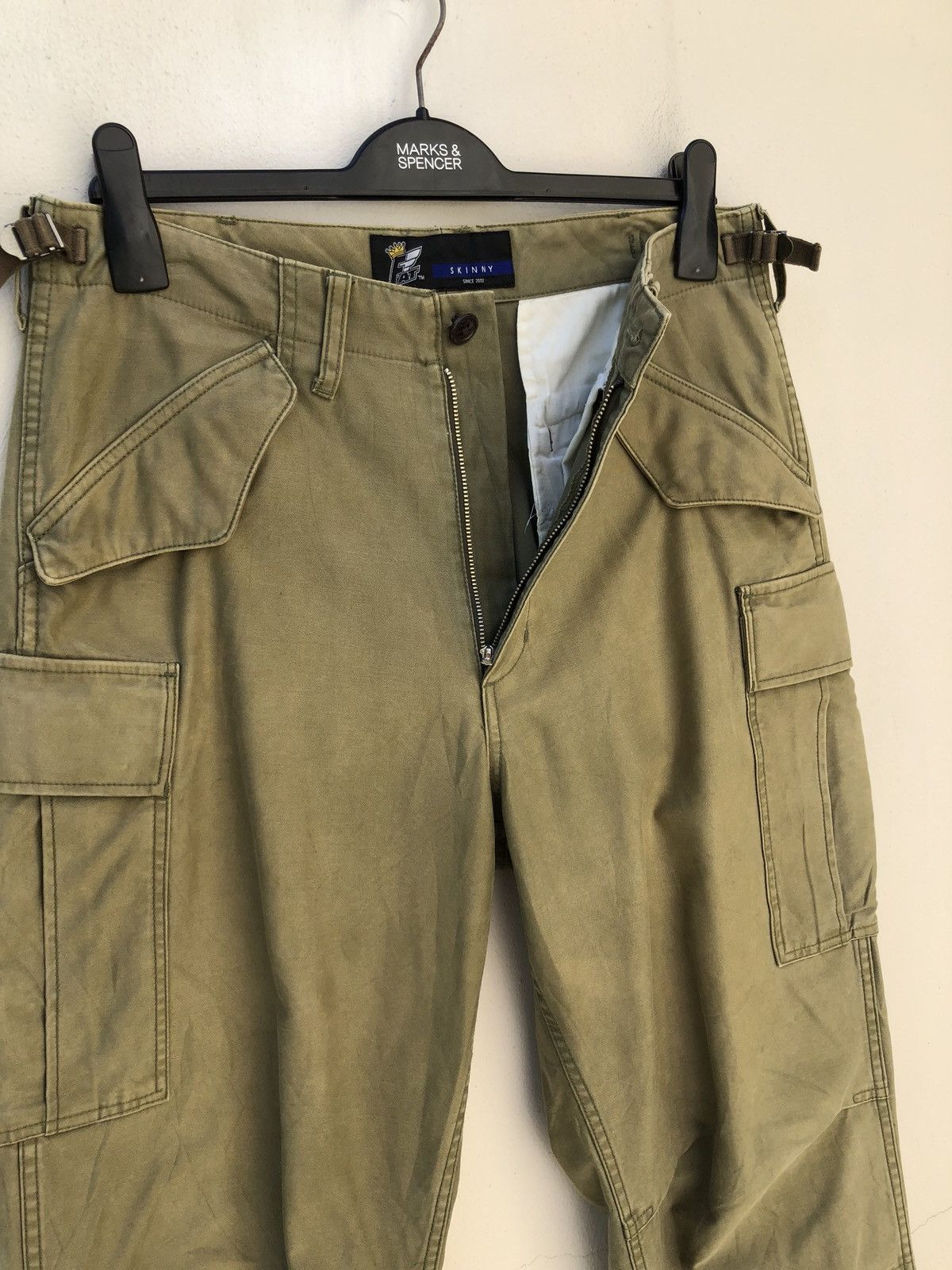 Fat Tokyo Fat Tokyo Olive Green Cargo Trouser Pant Size US 32 / EU 48 - 7 Thumbnail