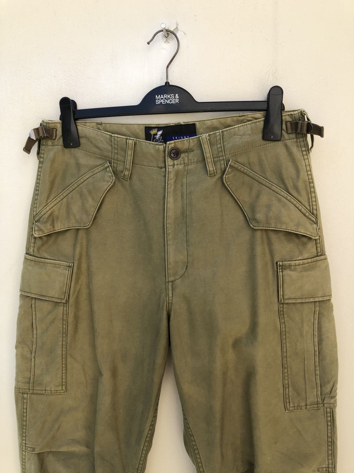 Fat Tokyo Fat Tokyo Olive Green Cargo Trouser Pant Size US 32 / EU 48 - 2 Thumbnail