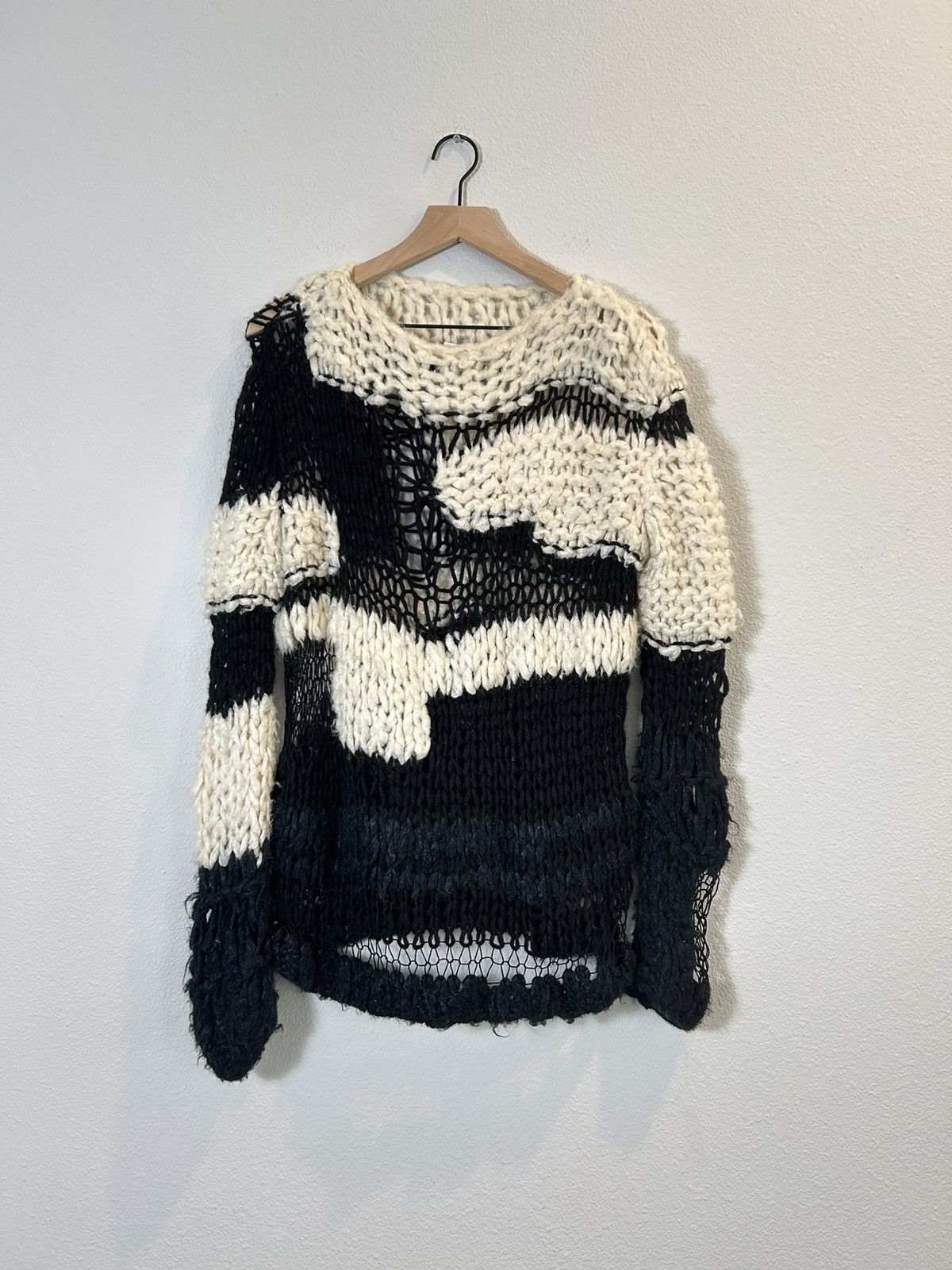 Maison Margiela SS2016 Artisanal Spider Hand Knit Sweater Size US L / EU 52-54 / 3 - 1 Thumbnail