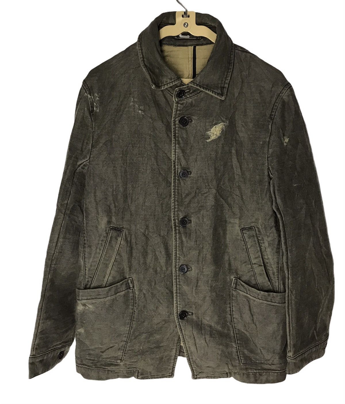 Boycott button up distressed jacket