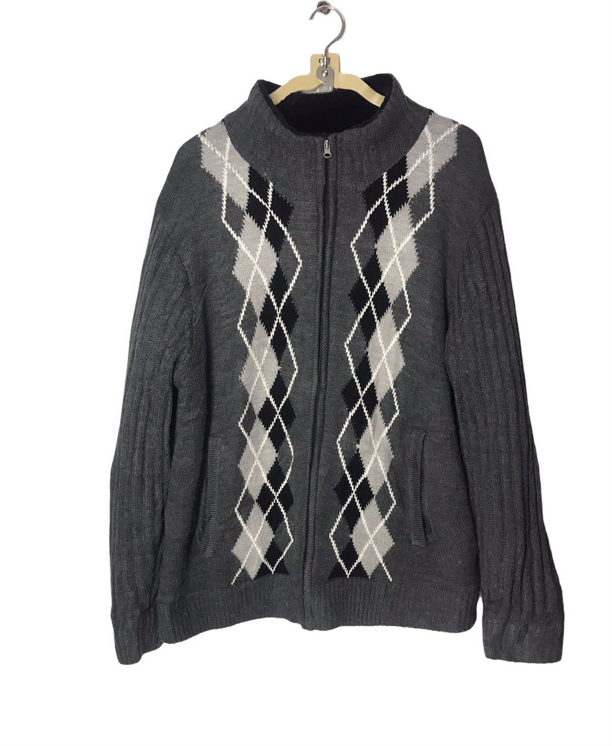 Japanese Brand Biltomy zipper knitwear jacket Size US L / EU 52-54 / 3 - 1 Thumbnail