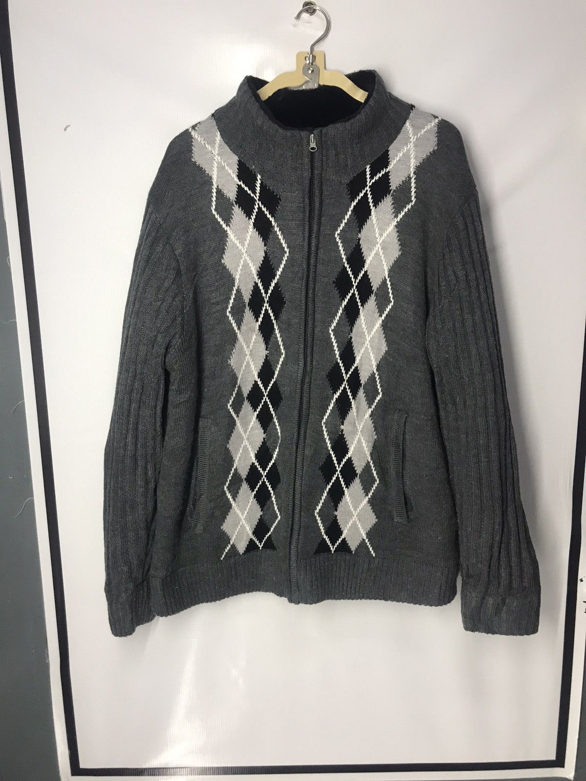 Japanese Brand Biltomy zipper knitwear jacket Size US L / EU 52-54 / 3 - 4 Thumbnail