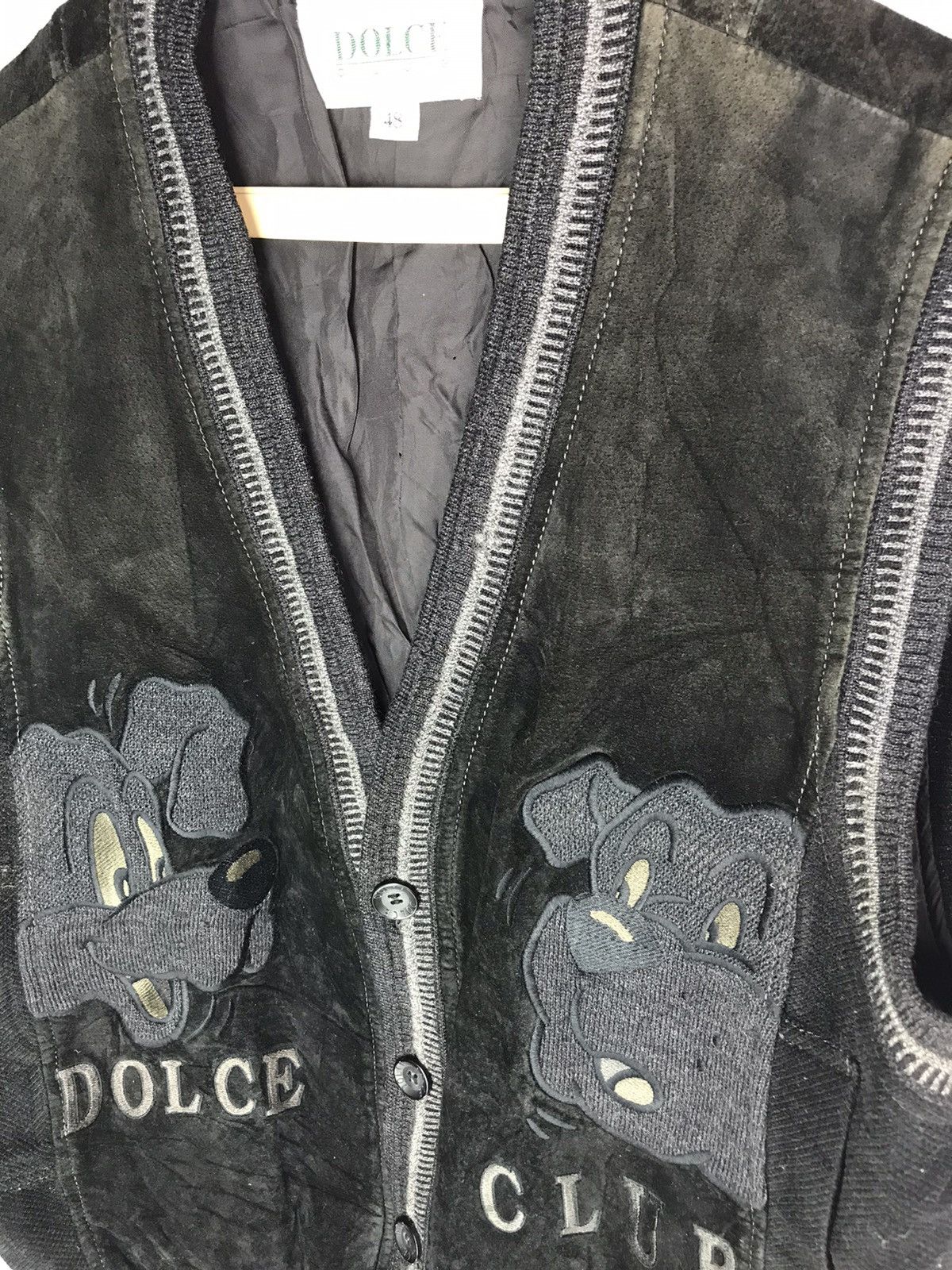 Japanese Brand Dolce club sleeveless button leather jacket Size US M / EU 48-50 / 2 - 5 Thumbnail
