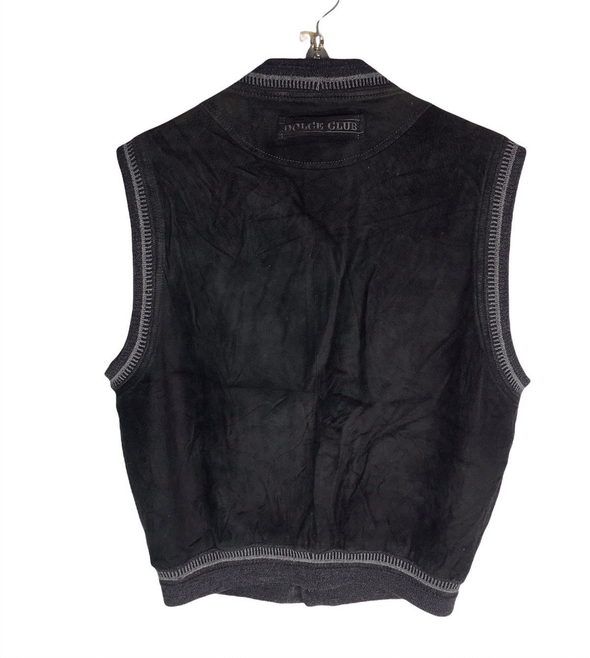 Japanese Brand Dolce club sleeveless button leather jacket Size US M / EU 48-50 / 2 - 2 Thumbnail