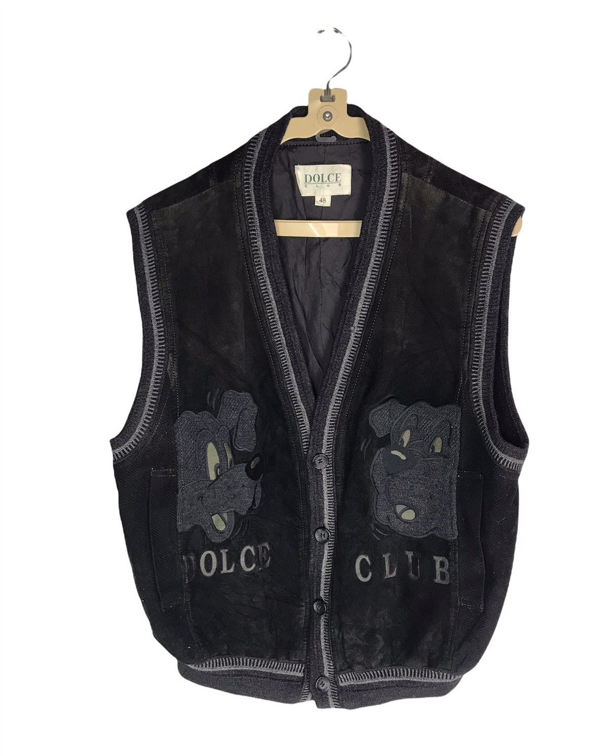 Japanese Brand Dolce club sleeveless button leather jacket Size US M / EU 48-50 / 2 - 1 Thumbnail