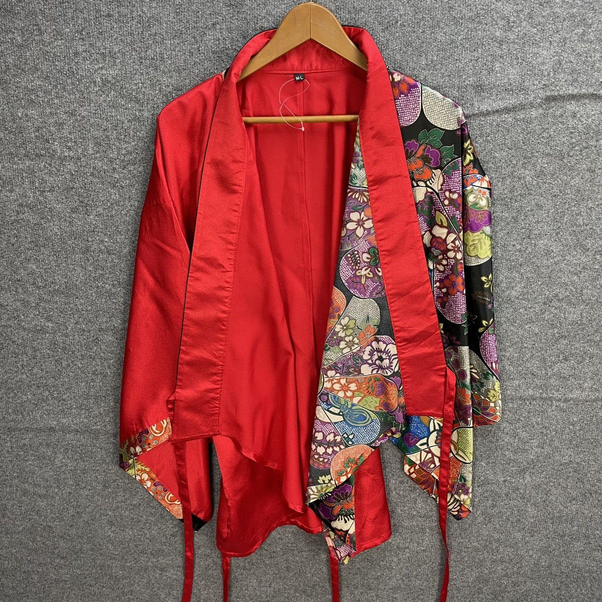 Japanese Brand Japanese Brand Haori Kimono Two Tone Design Murakami Style Size US L / EU 52-54 / 3 - 5 Thumbnail