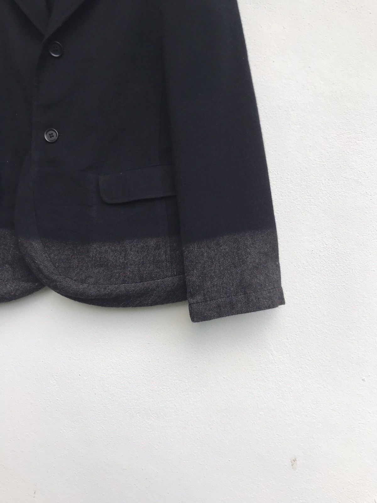 Issey Miyake Plantation by Issey Miyake Two-tone Wool Jacket Women Size M / US 6-8 / IT 42-44 - 5 Thumbnail