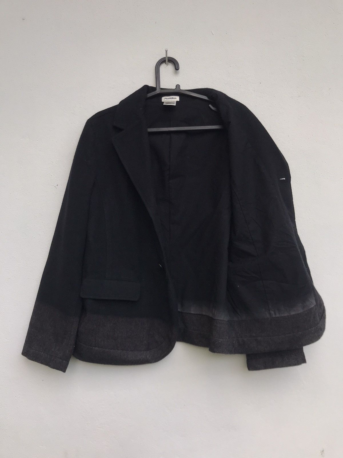 Issey Miyake Plantation by Issey Miyake Two-tone Wool Jacket Women Size M / US 6-8 / IT 42-44 - 3 Thumbnail