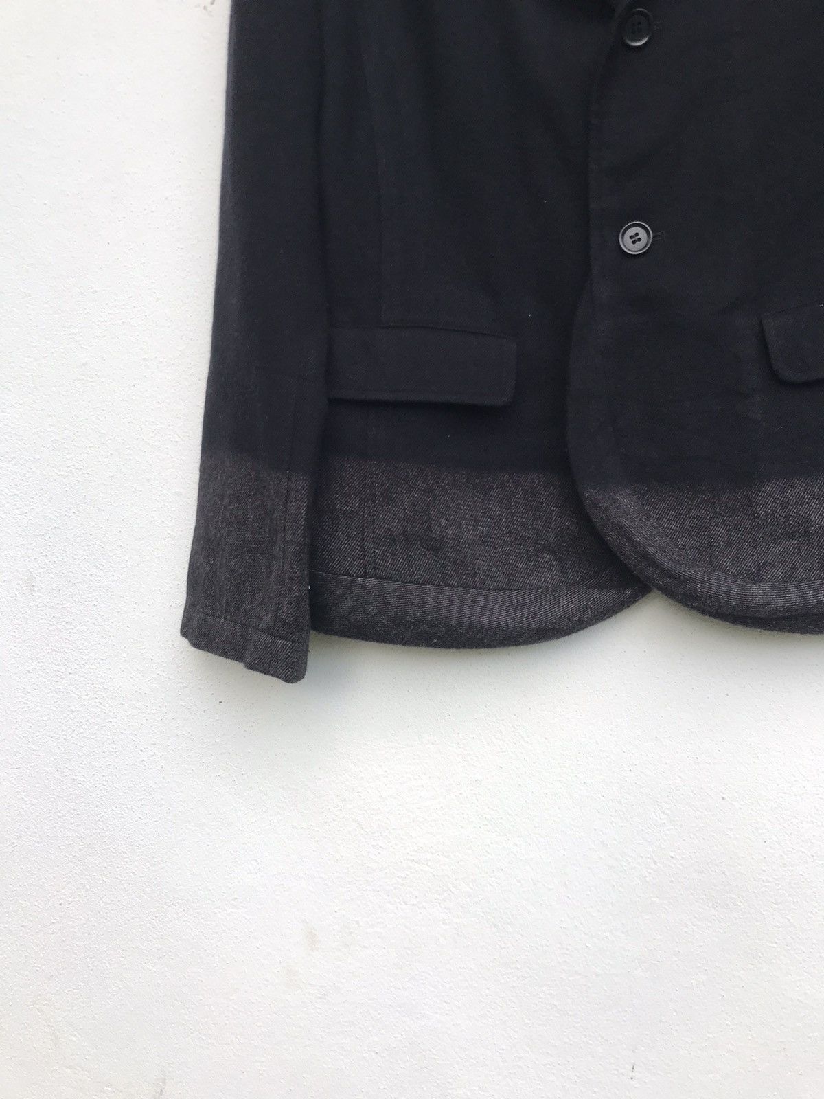Issey Miyake Plantation by Issey Miyake Two-tone Wool Jacket Women Size M / US 6-8 / IT 42-44 - 6 Thumbnail