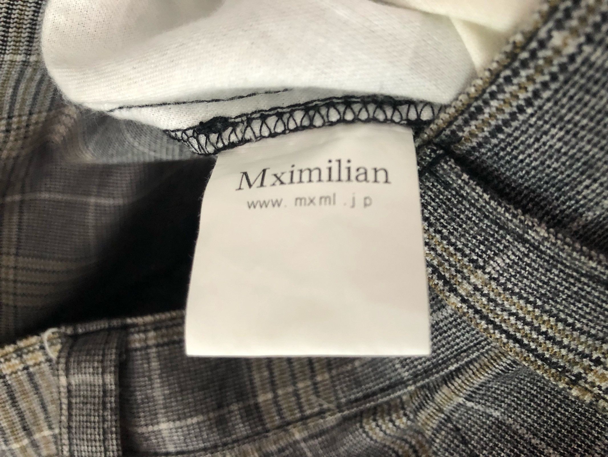 Vintage Mximilian Japan Checkered Bondage Cargo Trouser Pant Size US 31 - 15 Thumbnail