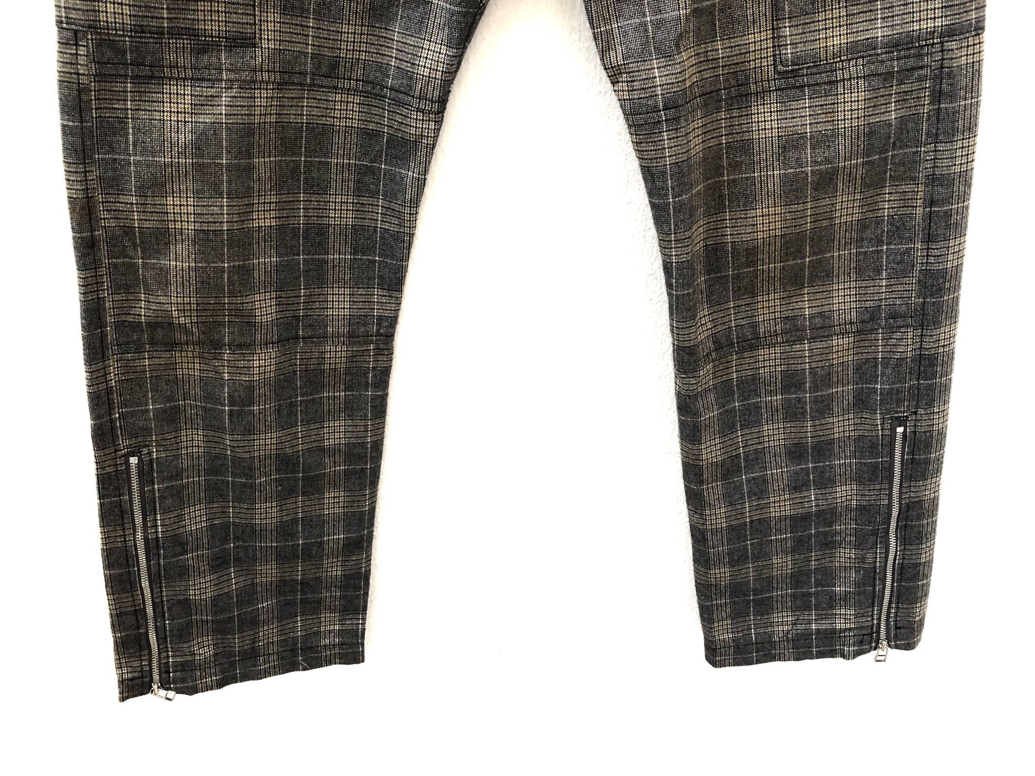 Vintage Mximilian Japan Checkered Bondage Cargo Trouser Pant Size US 31 - 3 Thumbnail