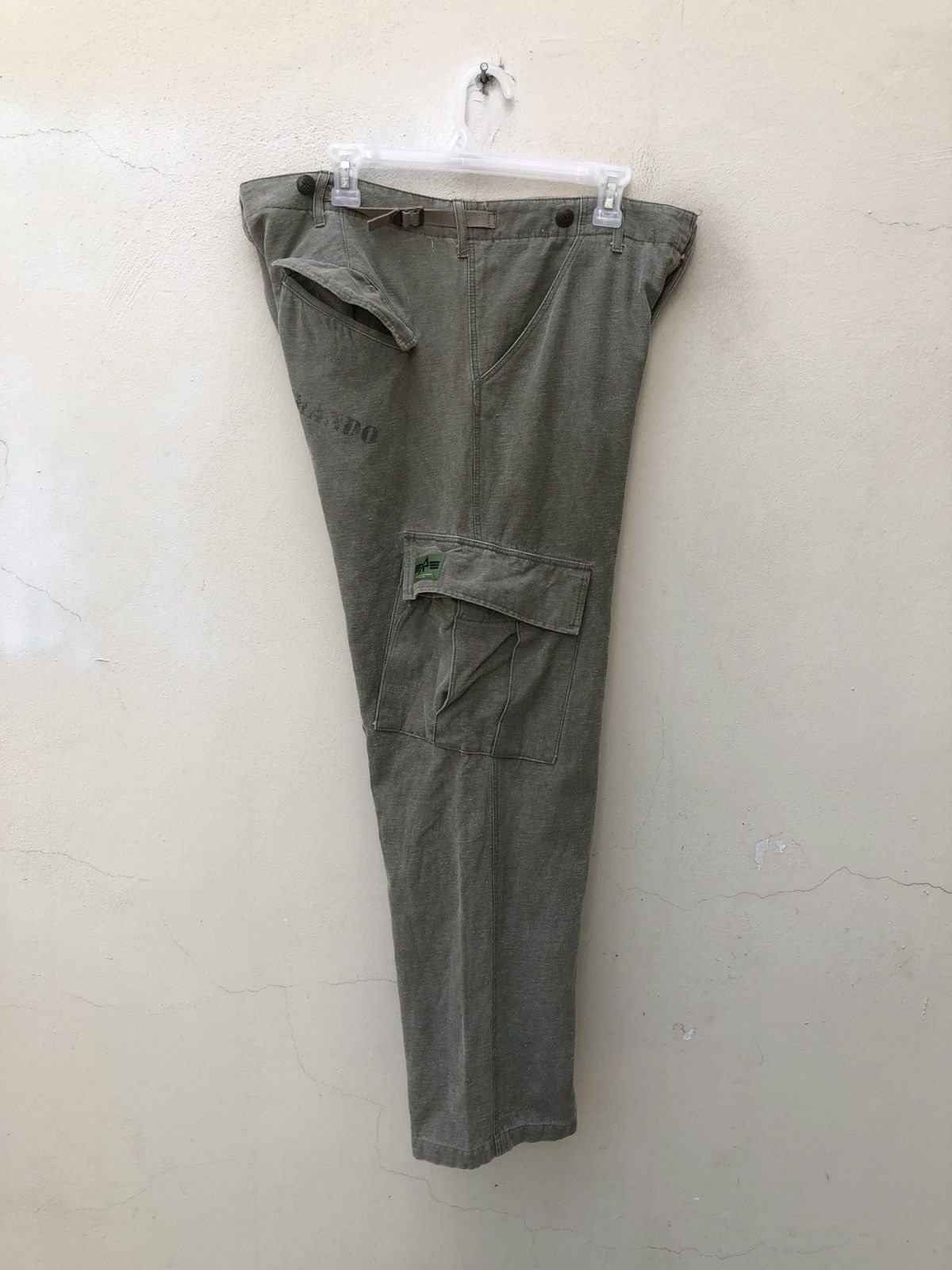 Vintage Rules Of Engagement Japan Faded Og Cargo Trouser Pant Size US 34 / EU 50 - 20 Thumbnail