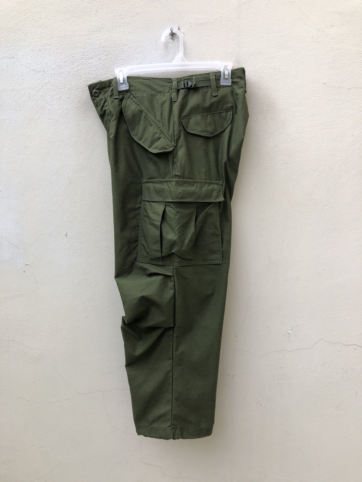 Vintage 1976 Vietnam War Military Olive Green Cargo Trouser Pant Size US 30 / EU 46 - 14 Thumbnail
