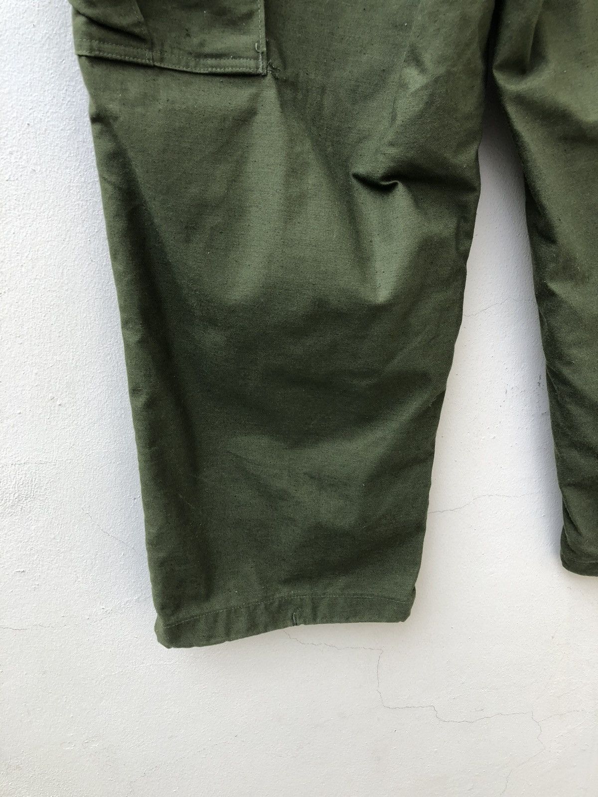 Vintage 1976 Vietnam War Military Olive Green Cargo Trouser Pant Size US 30 / EU 46 - 11 Thumbnail