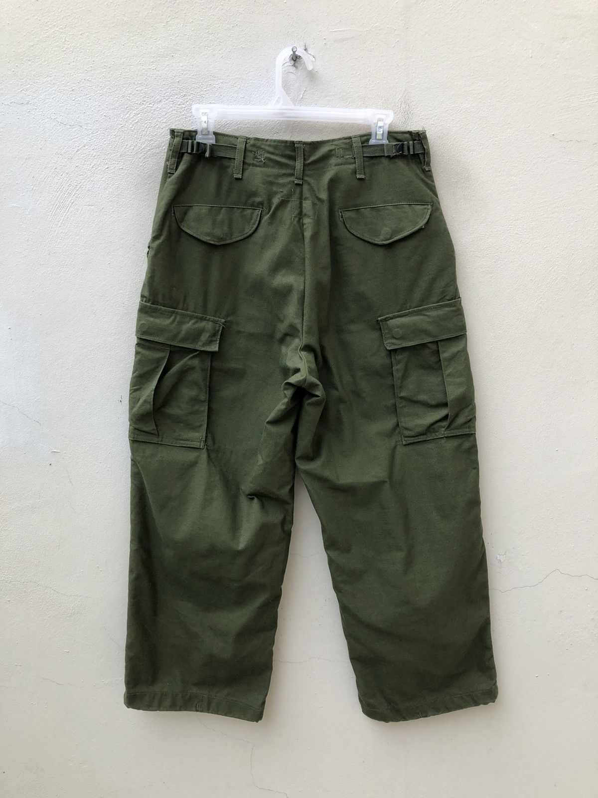 Vintage 1976 Vietnam War Military Olive Green Cargo Trouser Pant Size US 30 / EU 46 - 8 Thumbnail