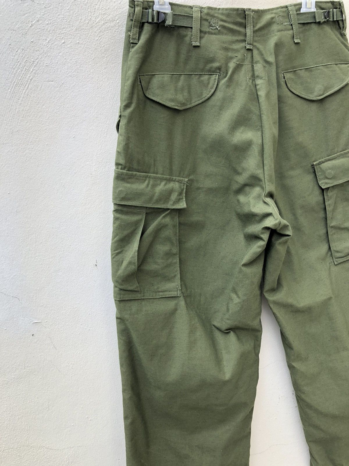 Vintage 1976 Vietnam War Military Olive Green Cargo Trouser Pant Size US 30 / EU 46 - 10 Thumbnail