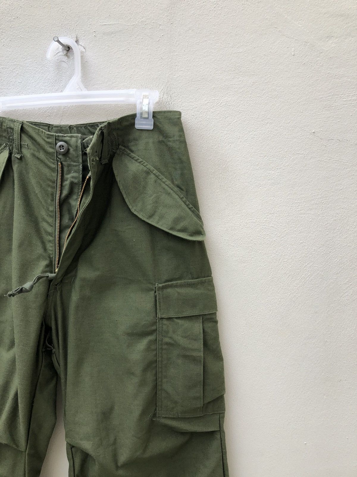 Vintage 1976 Vietnam War Military Olive Green Cargo Trouser Pant Size US 30 / EU 46 - 5 Thumbnail