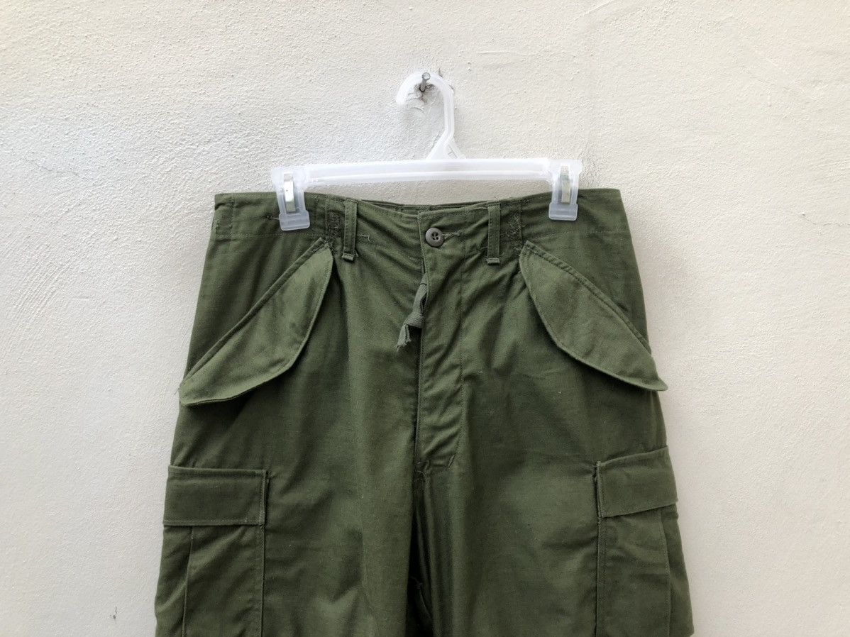 Vintage 1976 Vietnam War Military Olive Green Cargo Trouser Pant Size US 30 / EU 46 - 2 Thumbnail