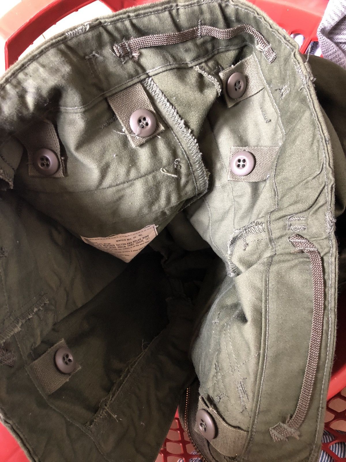 Vintage 1976 Vietnam War Military Olive Green Cargo Trouser Pant Size US 30 / EU 46 - 16 Thumbnail