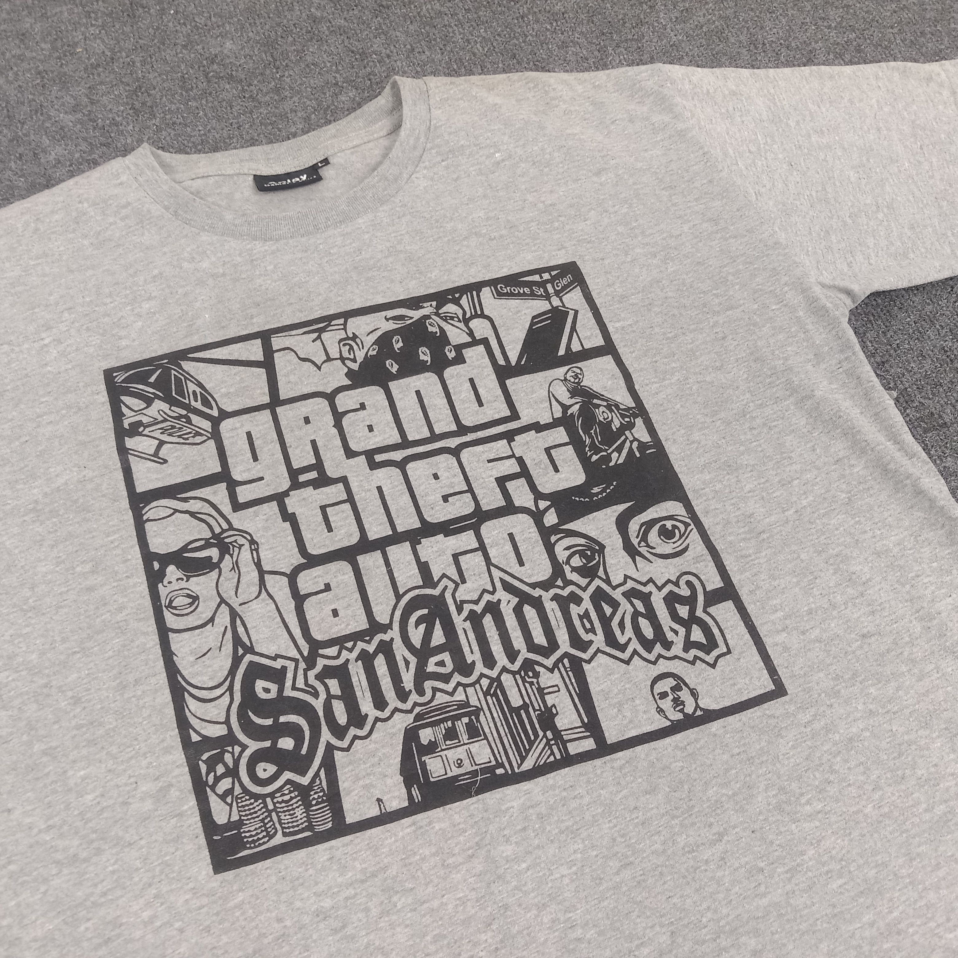 Playstation GTA Grand Theft Auto San Andreas Playstation Tshirt Size US M / EU 48-50 / 2 - 2 Thumbnail