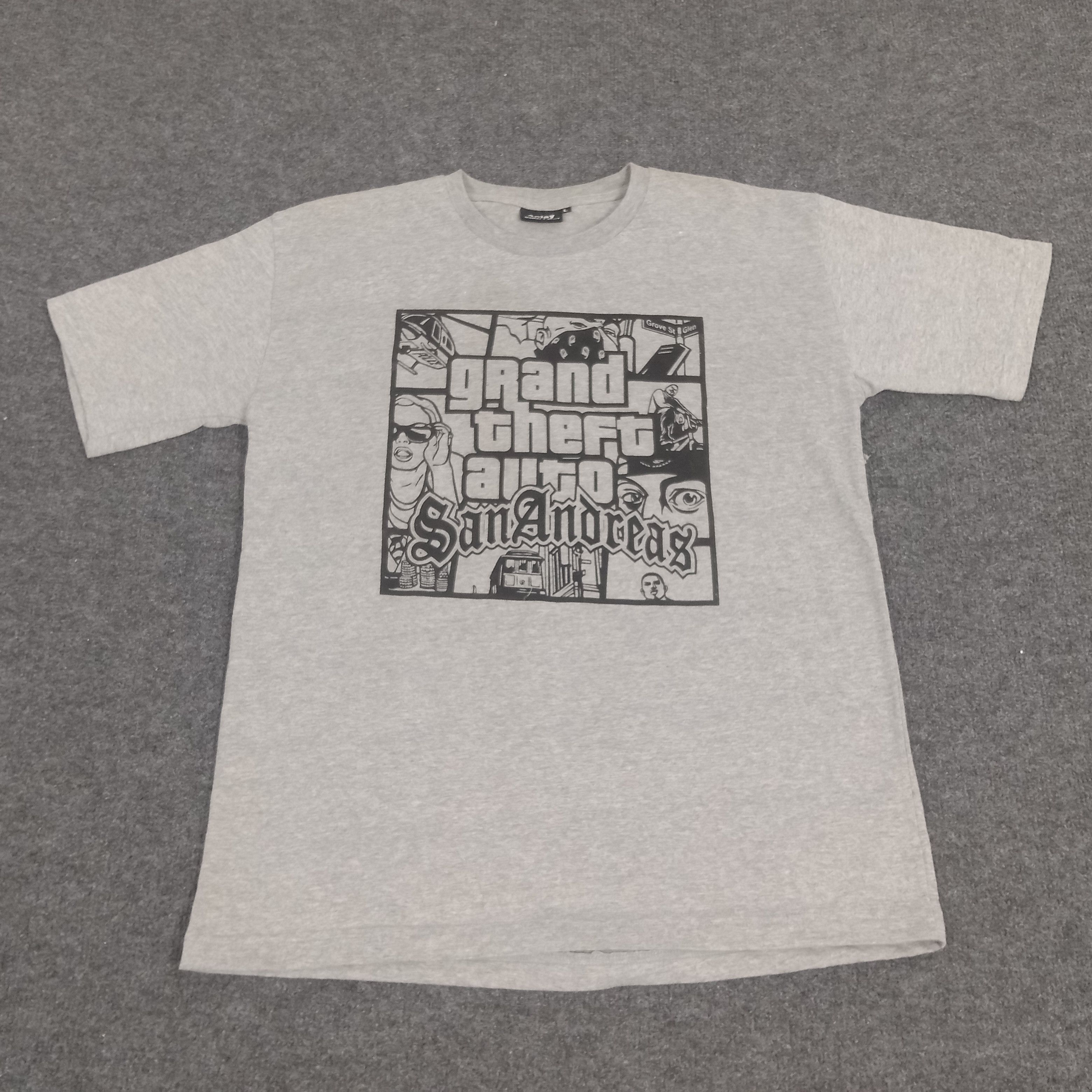 Playstation GTA Grand Theft Auto San Andreas Playstation Tshirt Size US M / EU 48-50 / 2 - 1 Thumbnail