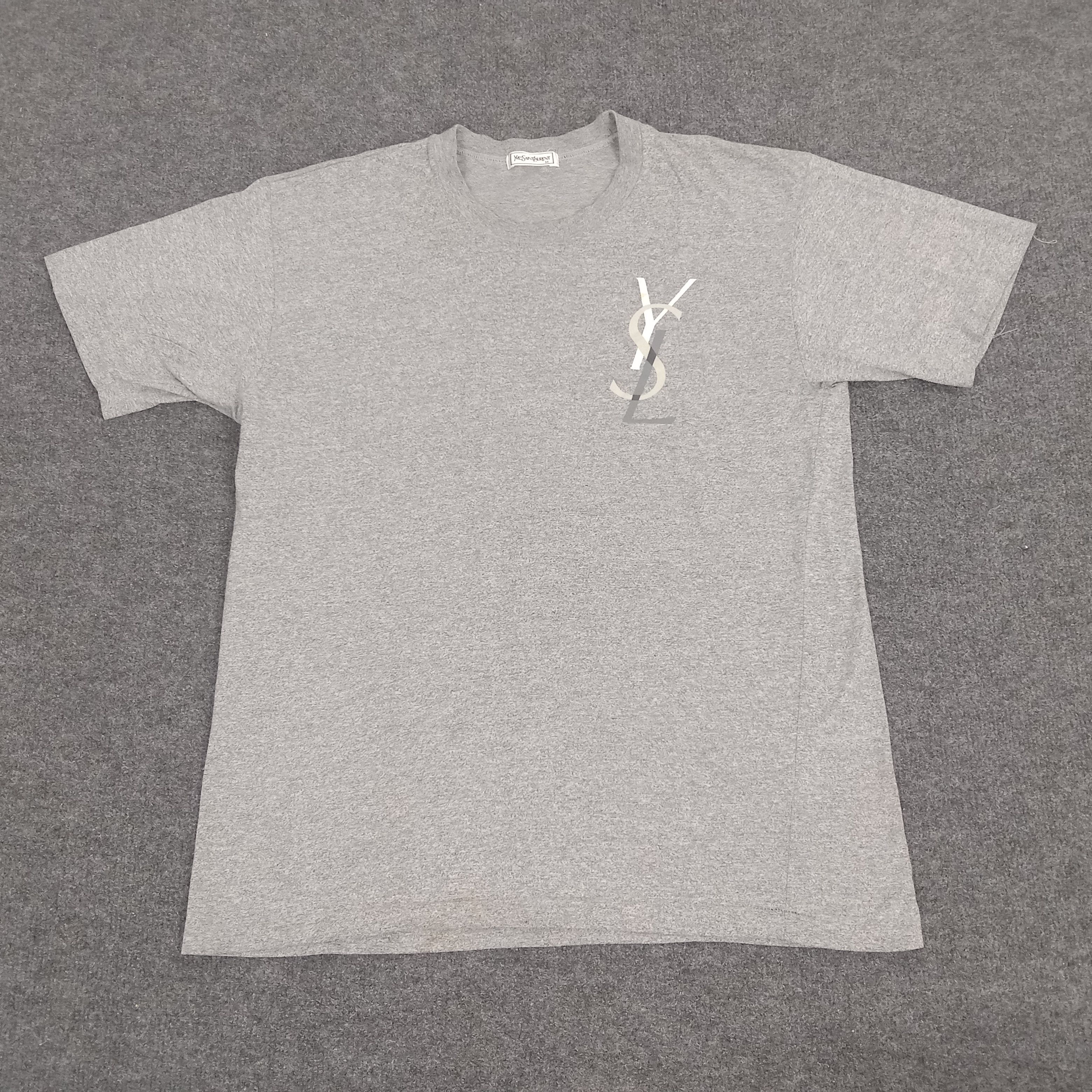 Vintage Yves Saint Laurent Italian Brand Tshirt Size US M / EU 48-50 / 2 - 1 Thumbnail