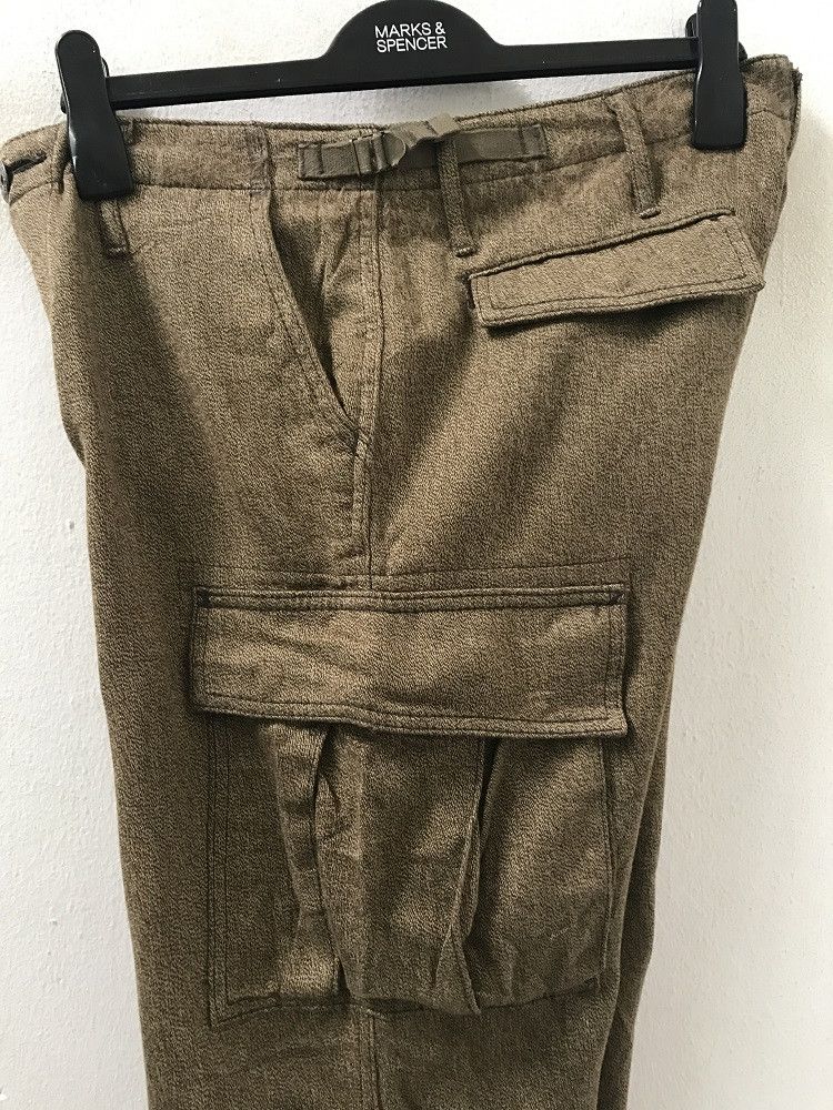 Japanese Brand Surplus Made in Japan Sandy Olive Green Cargo Trouser Pant Size US 30 / EU 46 - 12 Thumbnail
