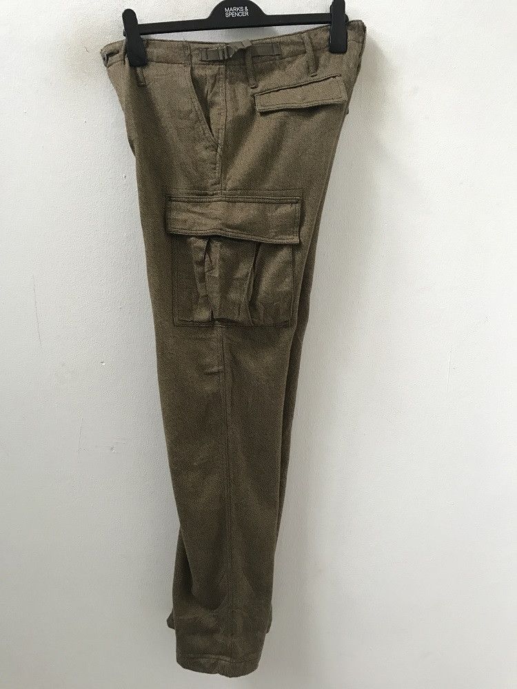 Japanese Brand Surplus Made in Japan Sandy Olive Green Cargo Trouser Pant Size US 30 / EU 46 - 11 Thumbnail