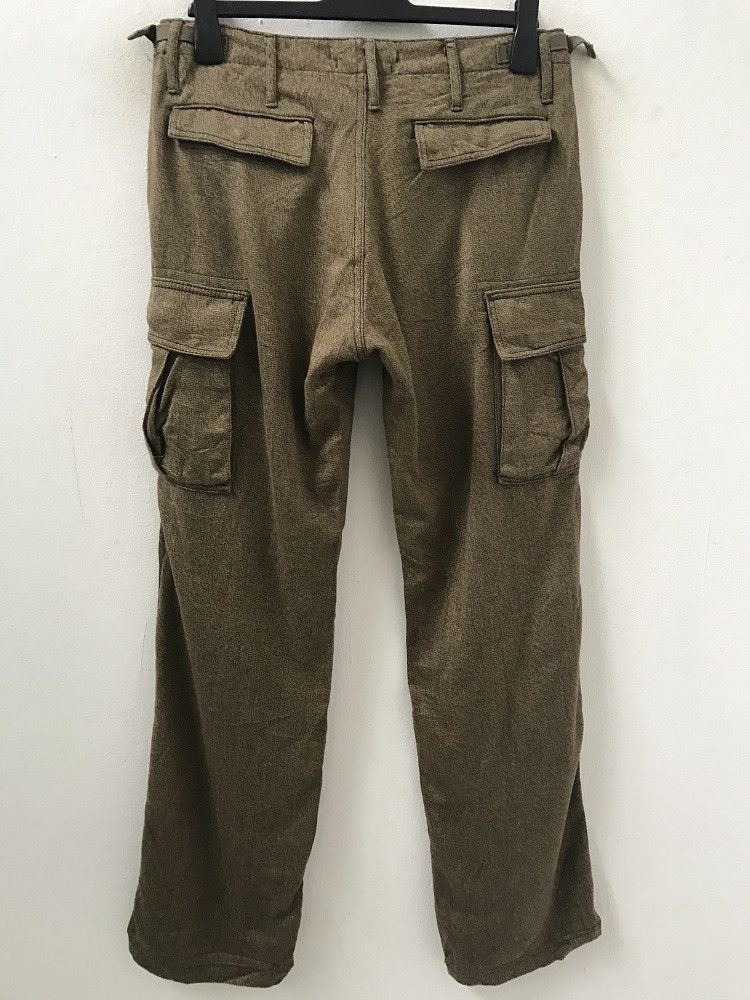 Japanese Brand Surplus Made in Japan Sandy Olive Green Cargo Trouser Pant Size US 30 / EU 46 - 7 Thumbnail