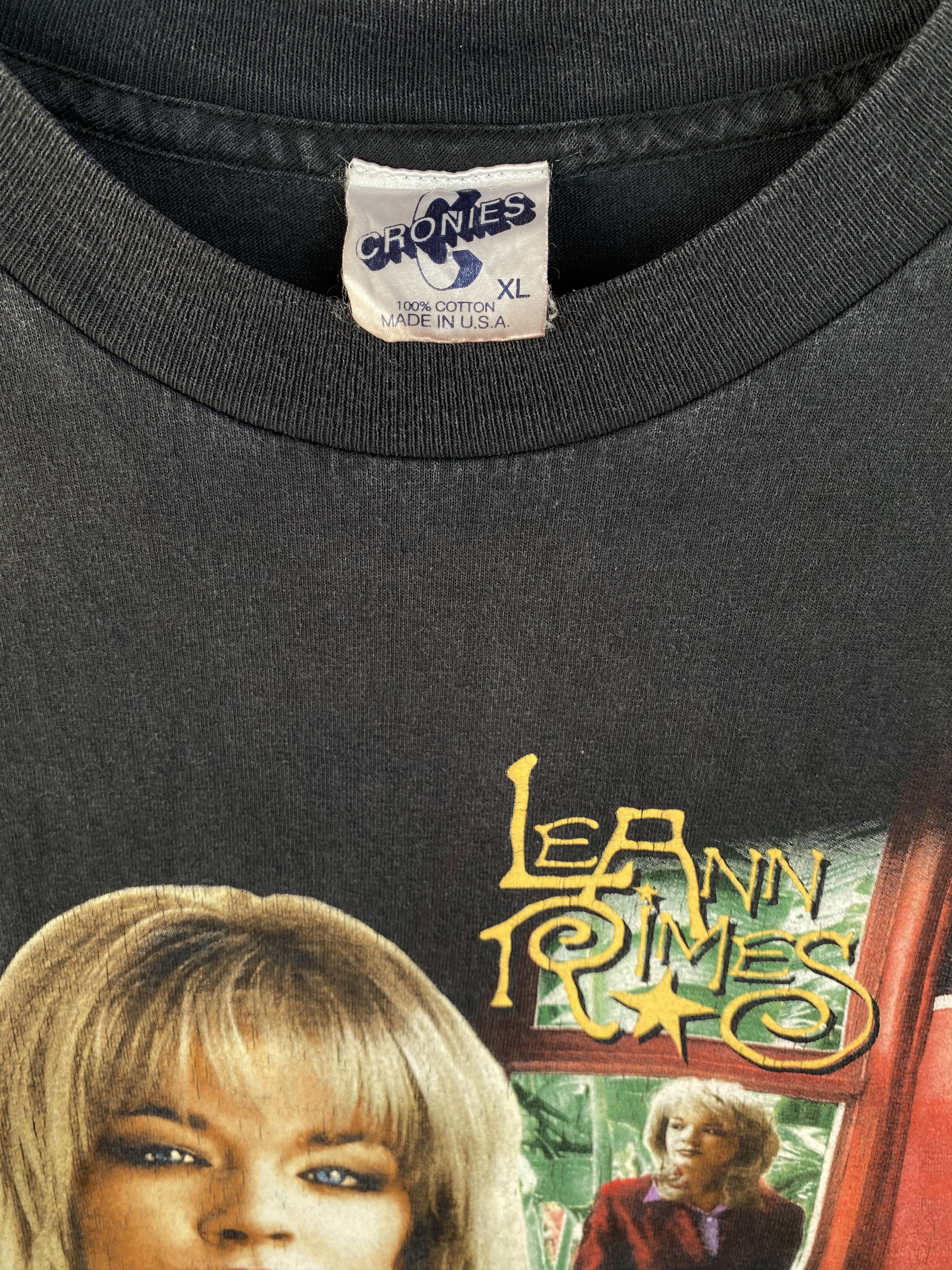 Band Tees 🔥VINTAGE 90s LeAnn Rimes Pop Country singer 1998 tee shirt Size US XL / EU 56 / 4 - 4 Thumbnail