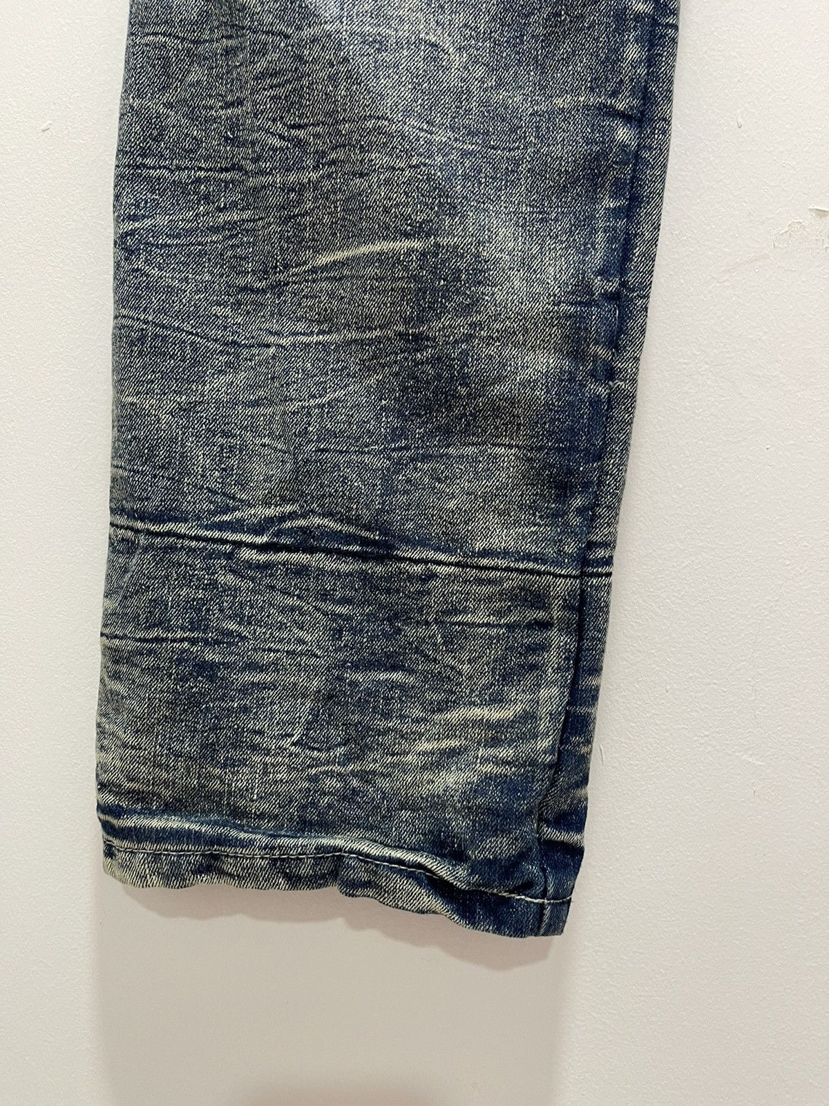 Japanese Brand VINTAGE DOUBLE WAIST RIPPED PATCHWORK STYLE DISTRESSED JEANS Size US 32 / EU 48 - 16 Thumbnail