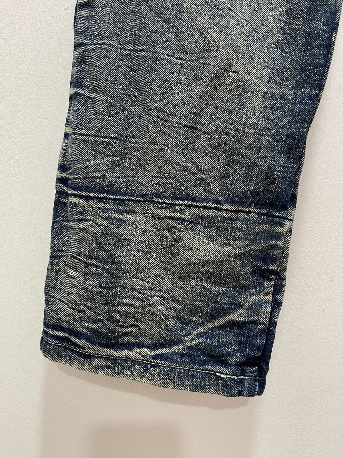 Japanese Brand VINTAGE DOUBLE WAIST RIPPED PATCHWORK STYLE DISTRESSED JEANS Size US 32 / EU 48 - 8 Thumbnail