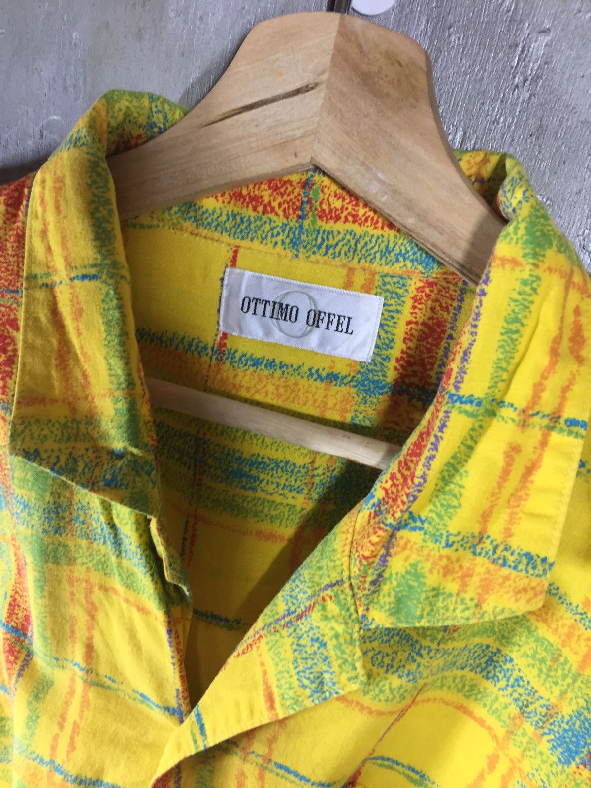 Other Ottimo Offel Yellow Color Shirt button up Size US XL / EU 56 / 4 - 3 Thumbnail