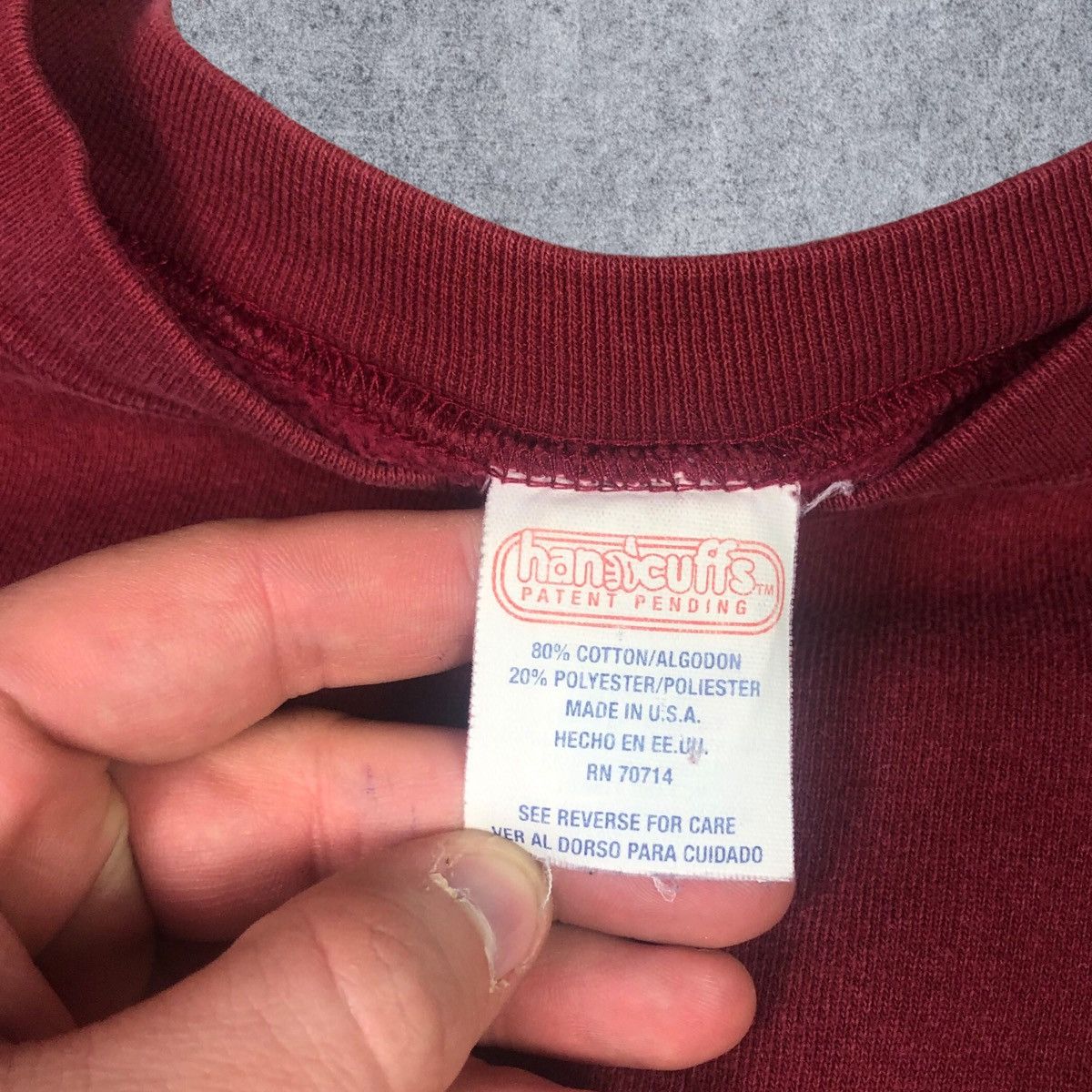 Vintage Vintage 90s Handcuffs Logo Skateboarding Sweatshirt Adult XL Size US XL / EU 56 / 4 - 4 Thumbnail