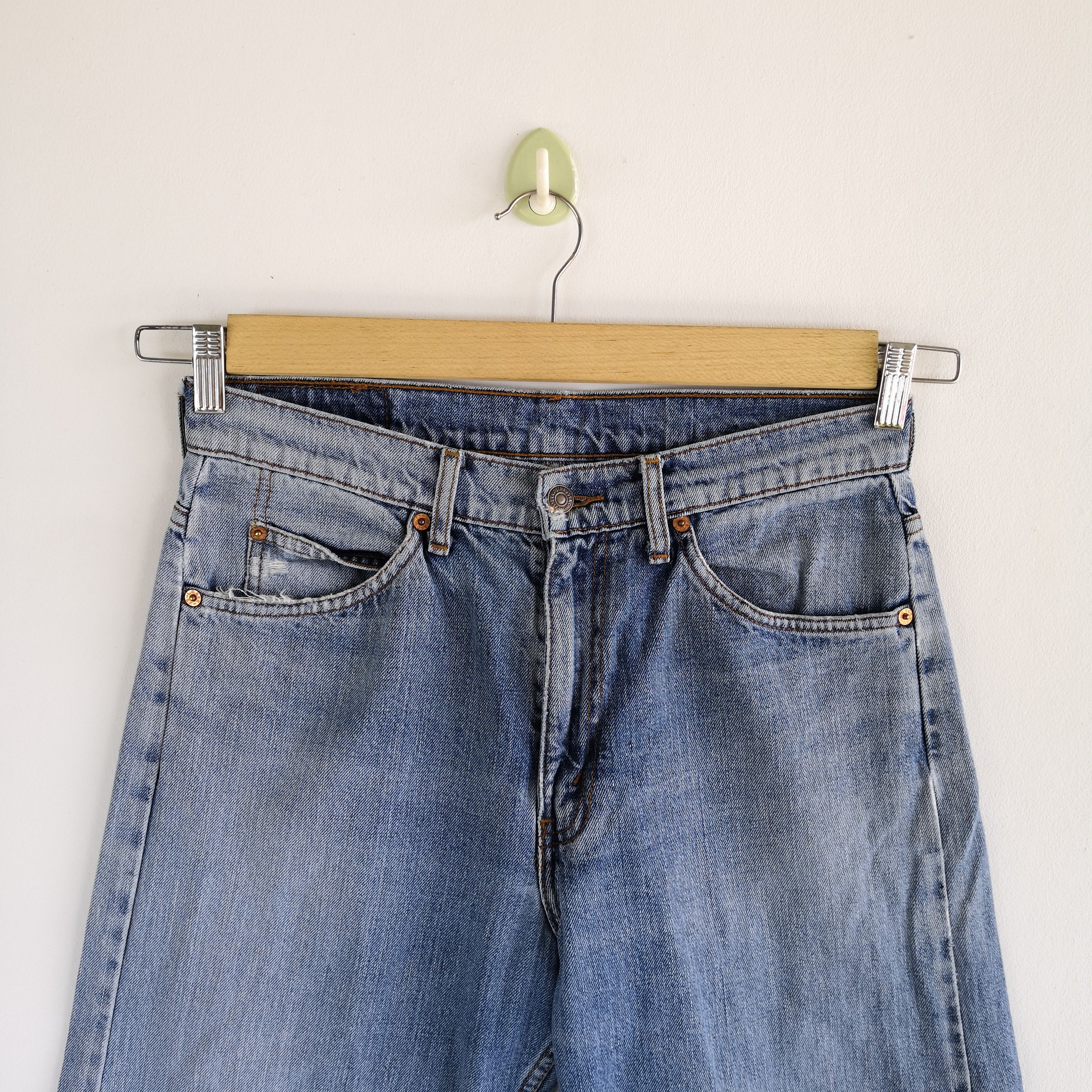 Levi's Vintage Levis Light Wash Jeans Orange Tab Baggy Denim Size US 30 / EU 46 - 3 Thumbnail
