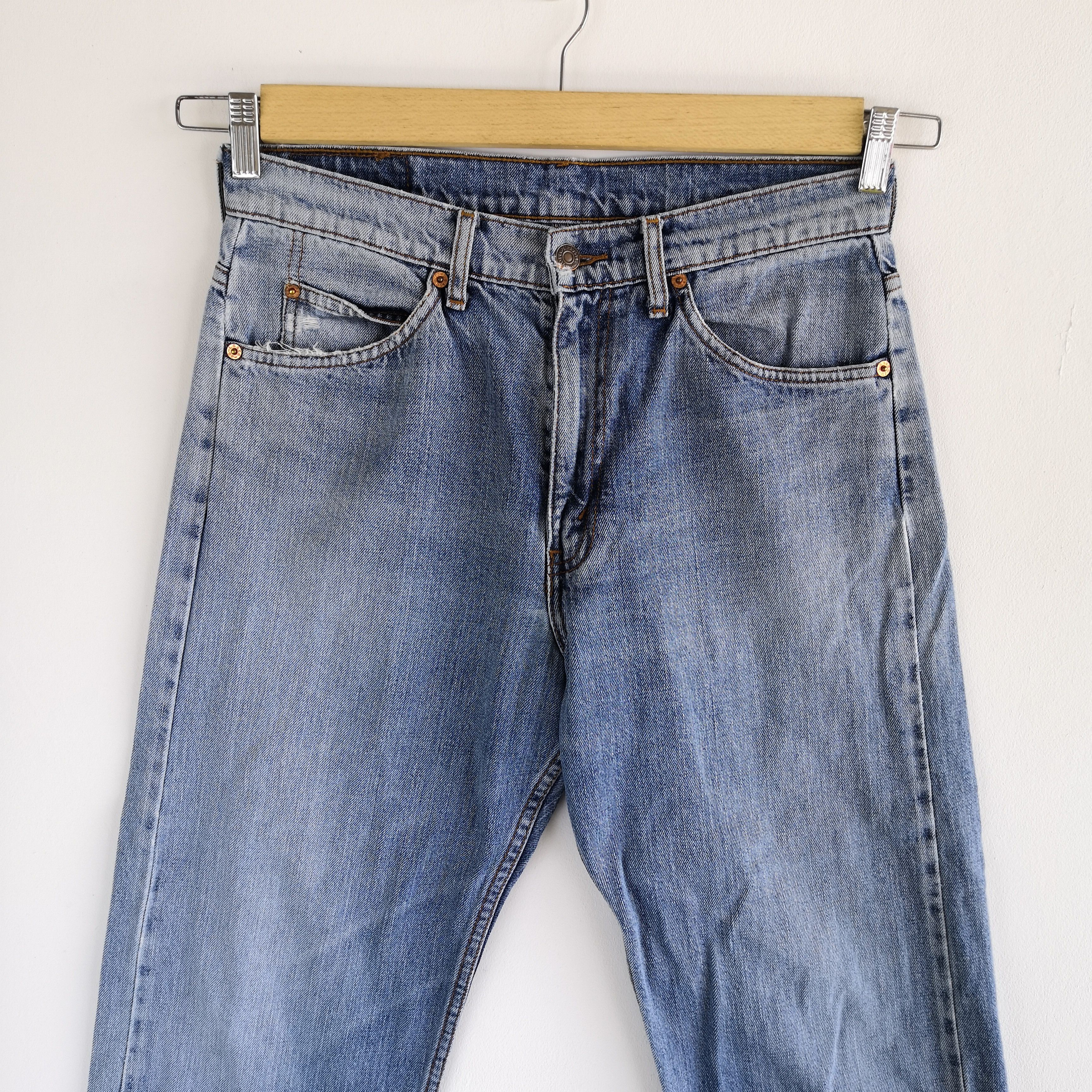 Levi's Vintage Levis Light Wash Jeans Orange Tab Baggy Denim Size US 30 / EU 46 - 4 Thumbnail