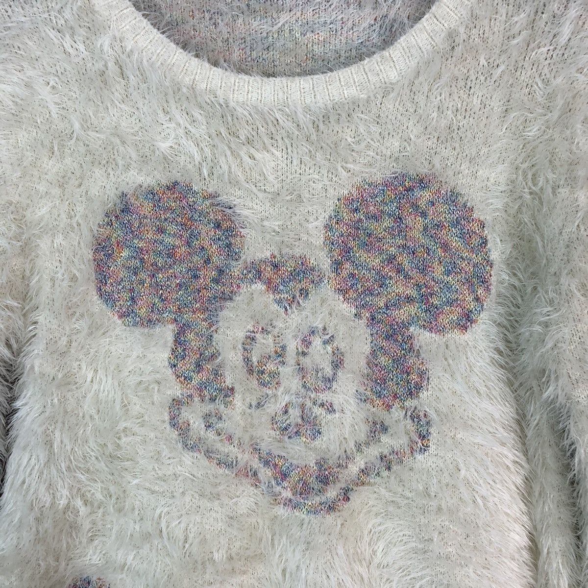 Cartoon Network × Japanese Brand Mickey Mouse bootleg Shag Shaggy Fur Mohair Knitwear #6687 Size M / US 6-8 / IT 42-44 - 7 Thumbnail