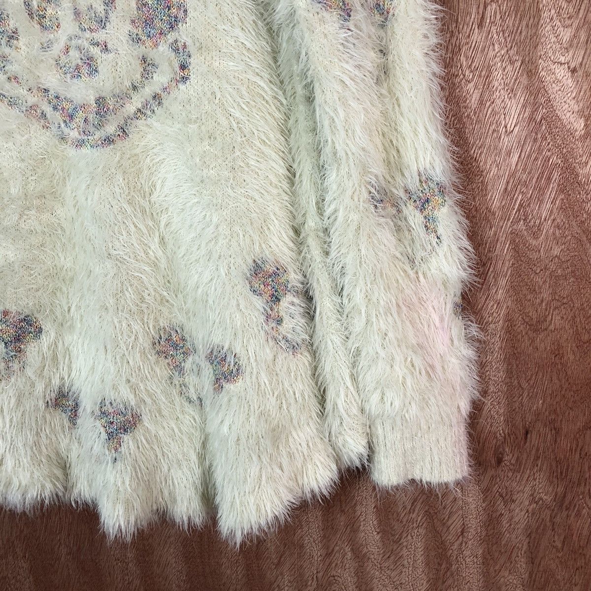 Cartoon Network × Japanese Brand Mickey Mouse bootleg Shag Shaggy Fur Mohair Knitwear #6687 Size M / US 6-8 / IT 42-44 - 5 Thumbnail