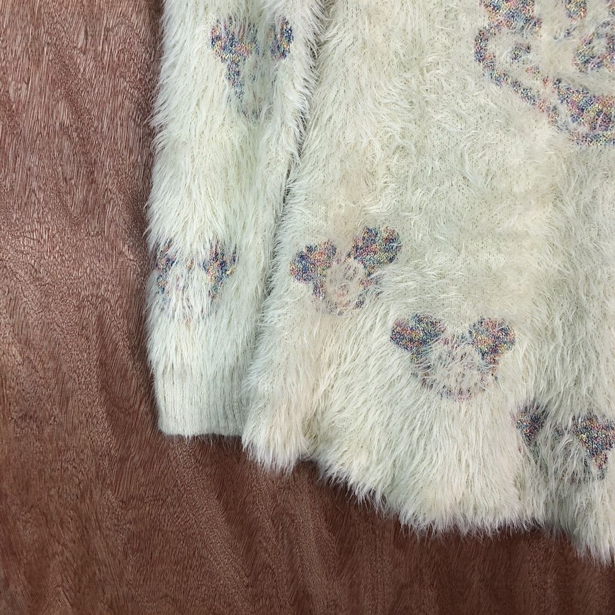 Cartoon Network × Japanese Brand Mickey Mouse bootleg Shag Shaggy Fur Mohair Knitwear #6687 Size M / US 6-8 / IT 42-44 - 4 Thumbnail