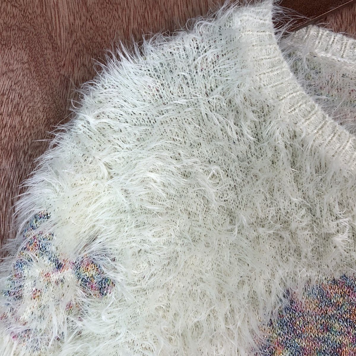 Cartoon Network × Japanese Brand Mickey Mouse bootleg Shag Shaggy Fur Mohair Knitwear #6687 Size M / US 6-8 / IT 42-44 - 6 Thumbnail